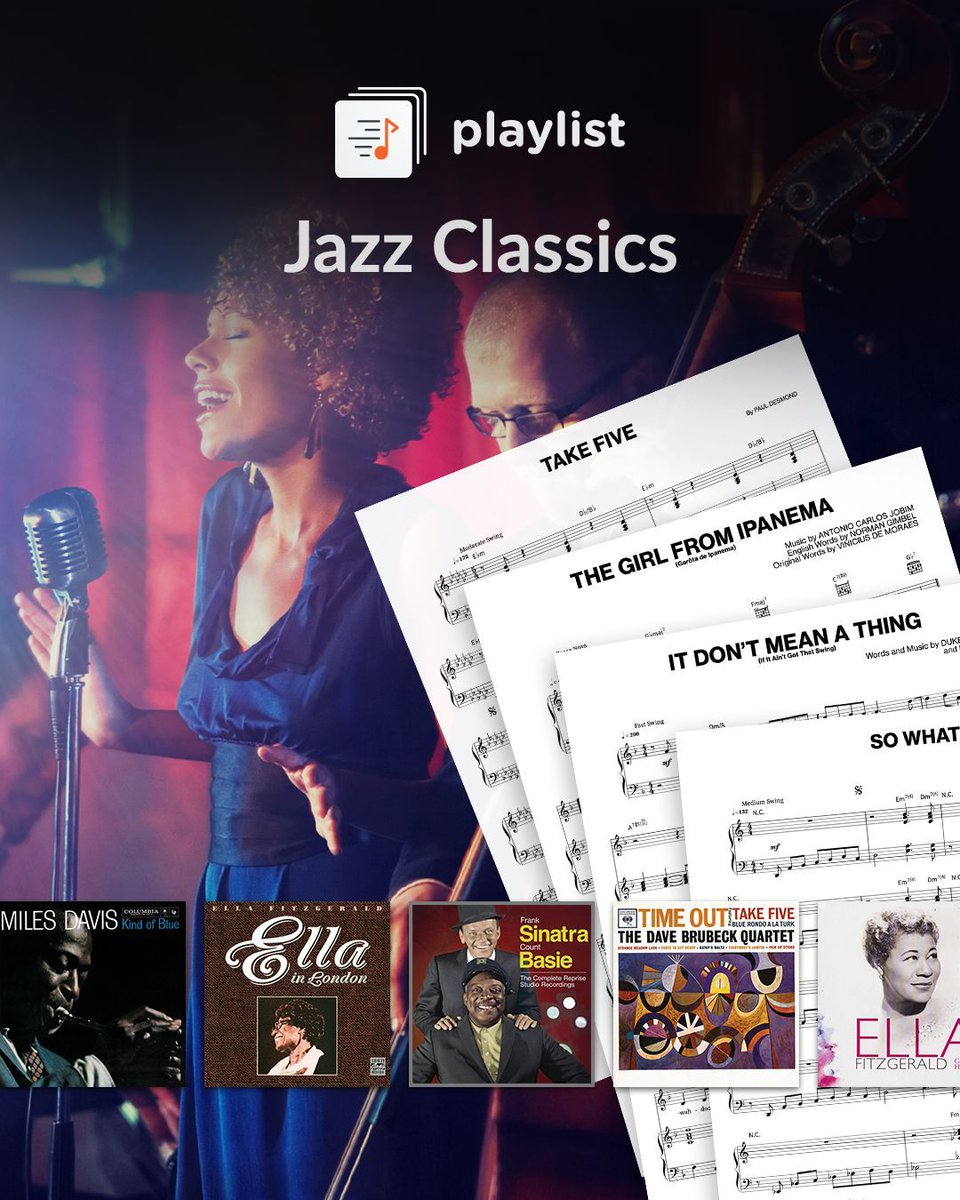 April is #JazzAppreciationMonth, so our first #sheetmusic playlist of the month celebrates the genre that has given us iconic artists including Miles Davis, Duke Ellington, Ella Fitzgerald, Fats Waller, and many more. 🎶🎷 Play now: buff.ly/3U3foOv