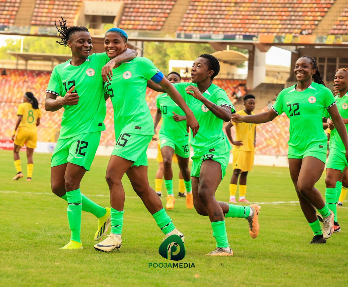 FT:
Nigeria 🇳🇬 1-0 South Africa 🇿🇦

#SoarSuperFalcons| #NGARSA| #CAFWCQ| #Paris2024