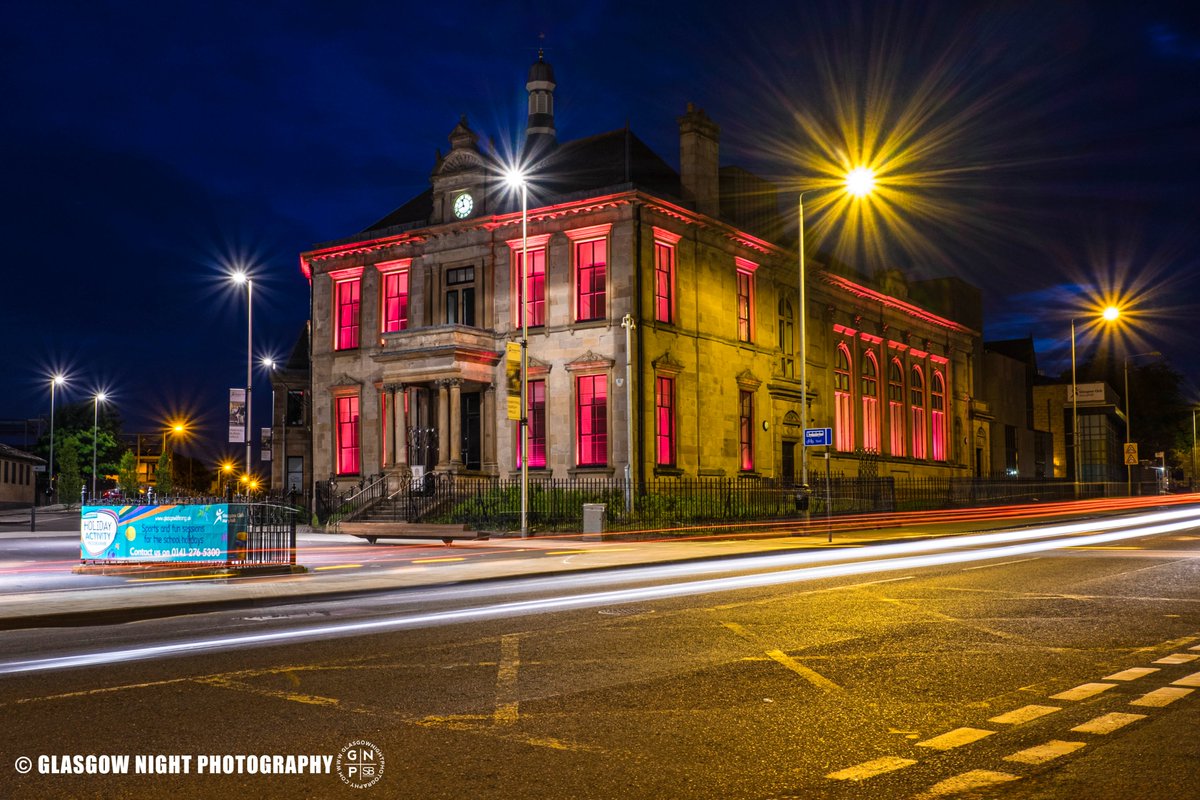 A colourful Maryhill Burgh Halls - July 2017