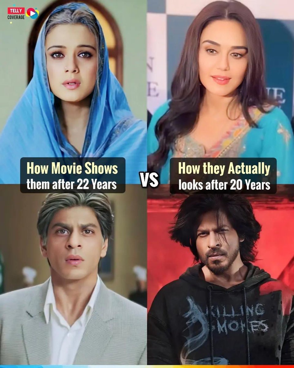 How Movie Shows them after 22 Years vs How they Actually looks after 20 Years! ♥️♥️
.
.
.
#PreityZinta #PreityGZinta #90sDiva #VeerZaara #VeerZara #SRK #ShahrukhKhan #ShahrukhKhanFans #ShahrukhFans #Bollywood #BollywoodCelebs #Celebrities #BollywoodNews #TellyCoverage