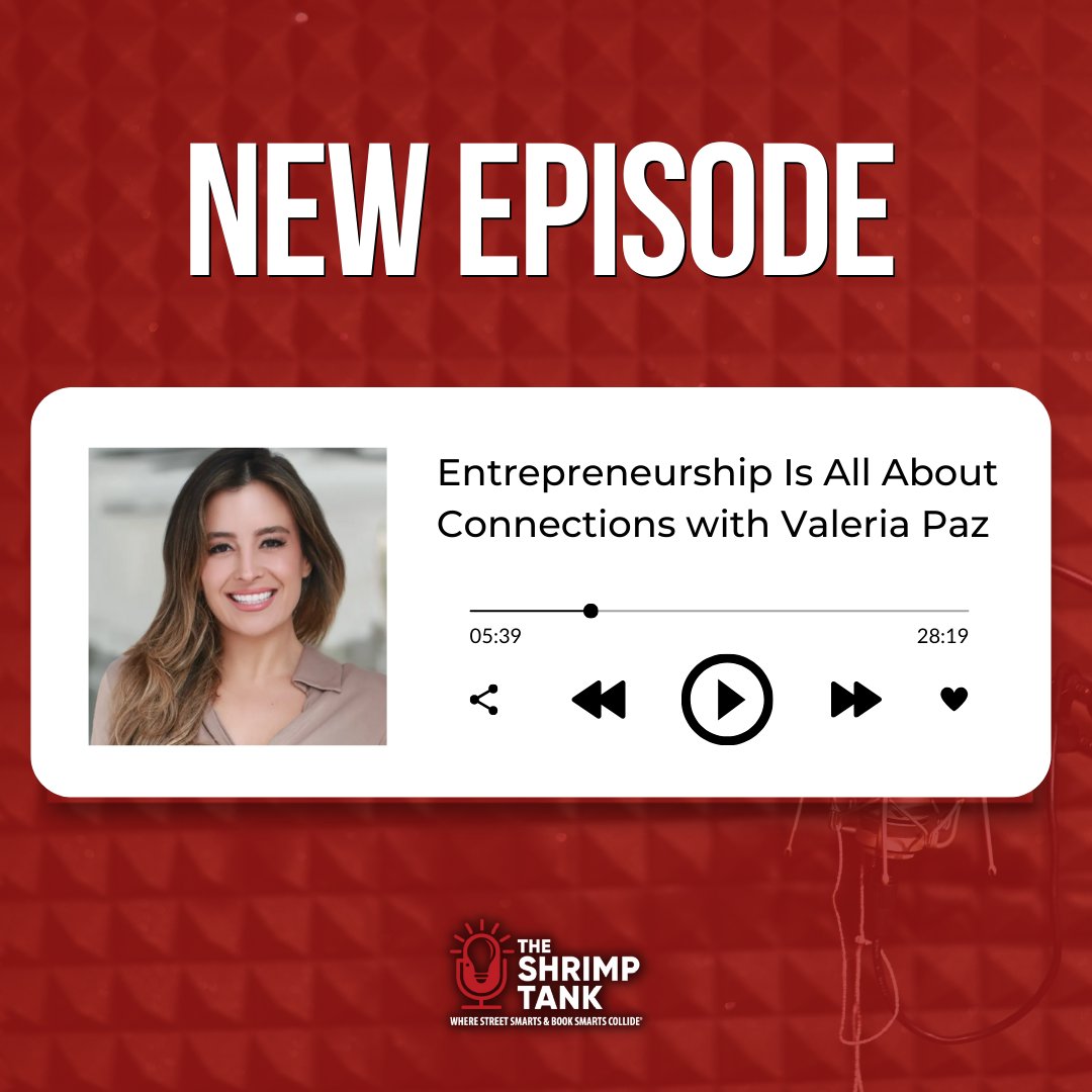 Be sure to check out The Shrimp Tank’s latest episode with Valeria Paz, co-founder of JVX. See how Valeria is helping to pave the future for health tech startups today! youtube.com/watch?v=hMfoJy… #shrimptank #theshrimptank #entrepreneur #business #businessowner #leader #ceo #founder