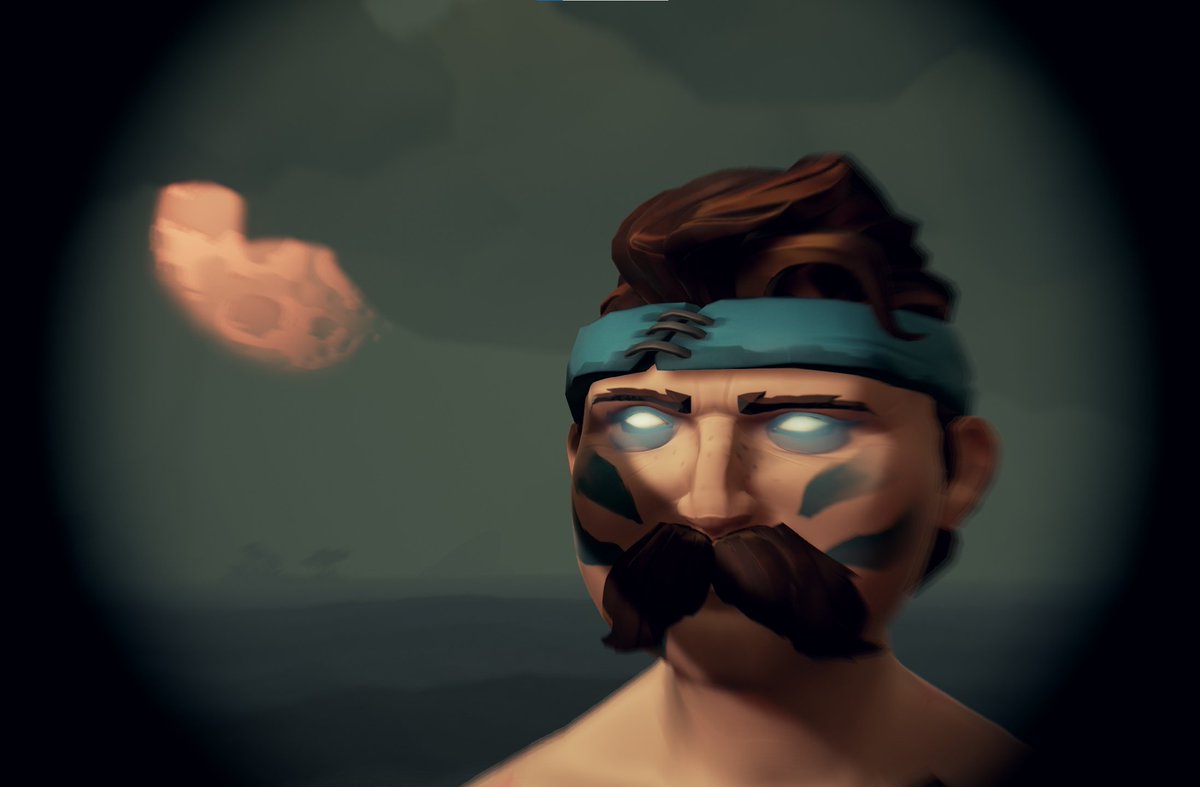 Snootch in deep contemplation. 
#seaofthieves