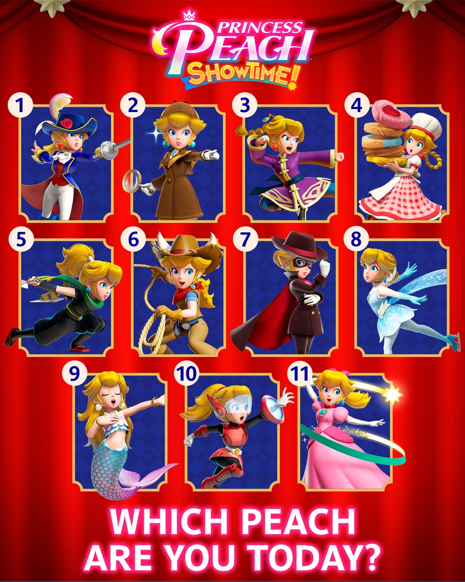 Feeling peachy? Which transformation best describes your mood today? #PrincessPeachShowtime