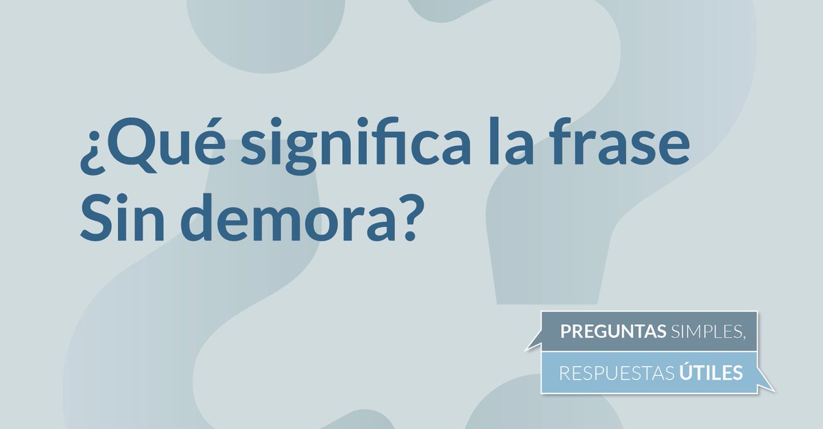 La frase sin demora significa tener causa razonable para sospechar o creer que una persona o entidad es un terrorista, alguien que financia el terrorismo o una organización terrorista. Leer más: gafilat.org/index.php/es/g…