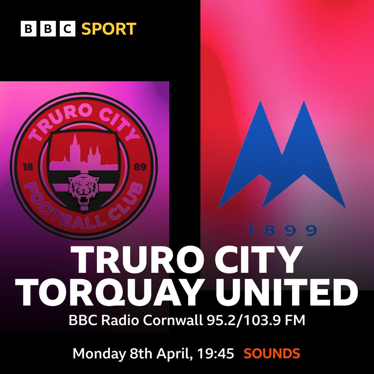 Live from 1930 tonight Can @TCFC_Official do the double over Torquay United in the National League South? 📻 @BBCCornwall 95.2/103.9 FM 🖥️📱 bbc.co.uk/sounds/play/li…