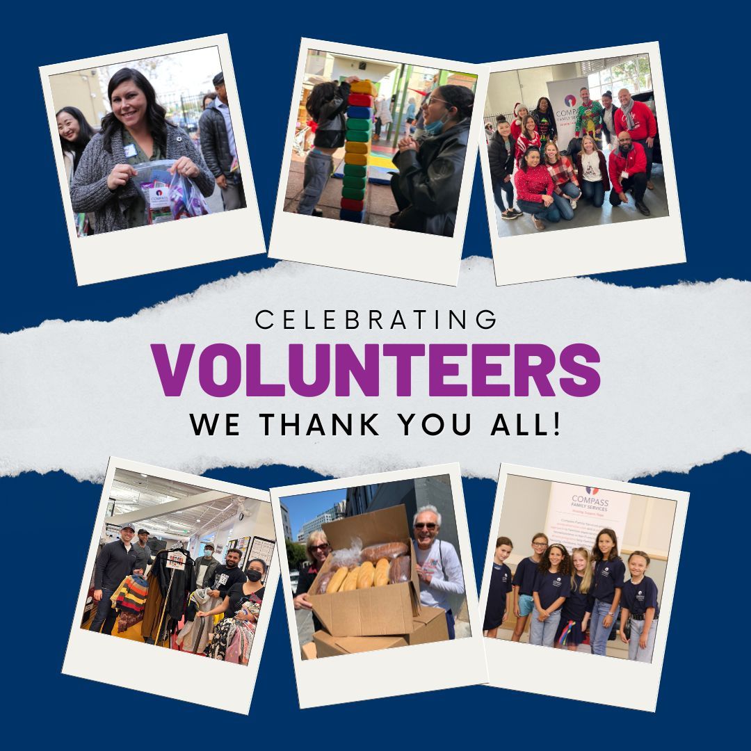 It's Volunteer Month!!! Thank you to all of the incredible volunteers who help us year-round to make life better for struggling San Francisco families. We couldn't do it without our community. ♥️