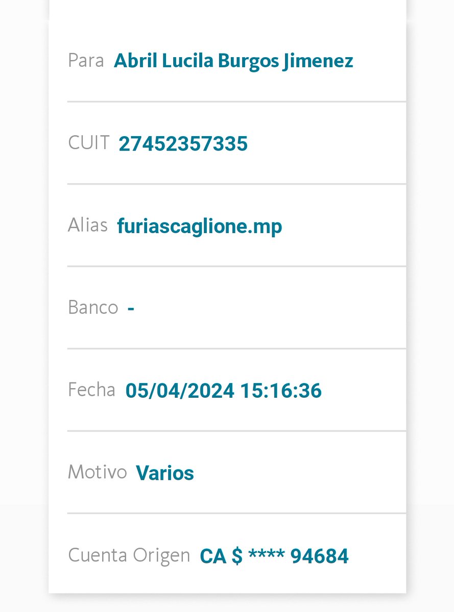 Difundan !! No depositen dinero en el alias que furia paso ! Le robaron la cuenta de mercado pago difundan por favor gracias 🫂❤️