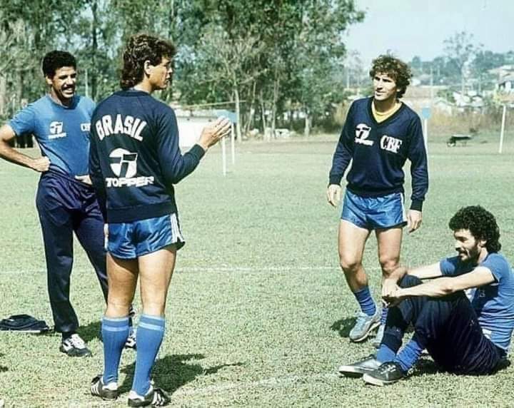 🇧🇷 Cerezo, Edinho Zico &  Sócrates 1985  #Worldcup #mexico86 #Seleção #Canarinha #cbffutebol #futbol #futebol #futebolbrasileiro #seleçãobrasileira