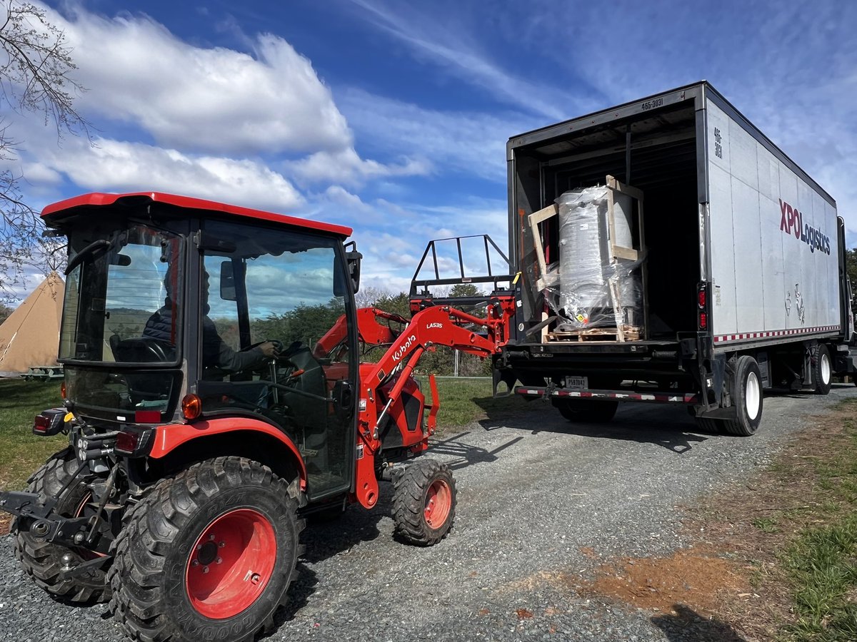 Big week @ThistlerockMead. Tank delivery, federal TTB license approval, and launch date announced for end of April. Let’s go! #mead #startup #thewayofnature #vawine