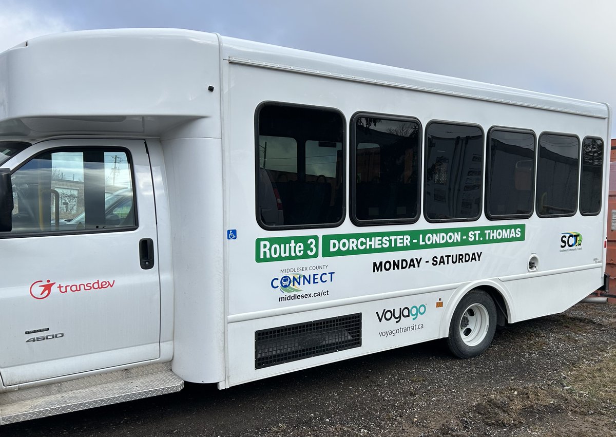 Read up on the latest news release about the launch of Middlesex County’s newest inter-community transit route, offering connectivity between Dorchester, London, and St. Thomas today ➡ bit.ly/4cMXjM0