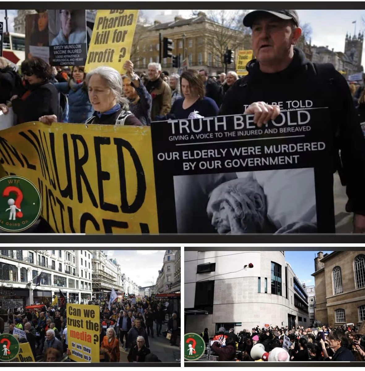 waynetlc's tweet image. #DannyRampling on one of the many #TruthBeTold marches that @CoviLeaks managed to to assemble Ash that culminated at @BBC studios