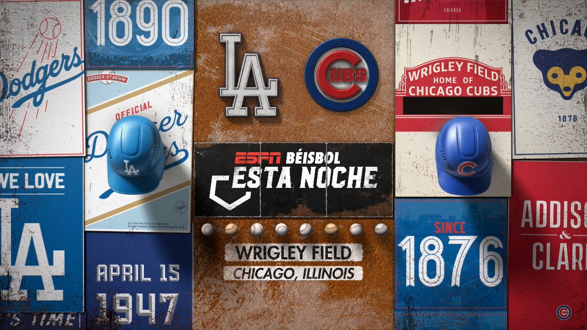 Ya estamos al aire EN VIVO. #Dodgers vs. #Cubs Junto a Fernando Álvarez, @FerAlvarez. Estamos en ESPN+ en EE. UU., Star Plus para América latina, ESPN 6 en República Dominicana y Centroamérica, y también en las señales de Argentina. #MLB #baseball #béisbol