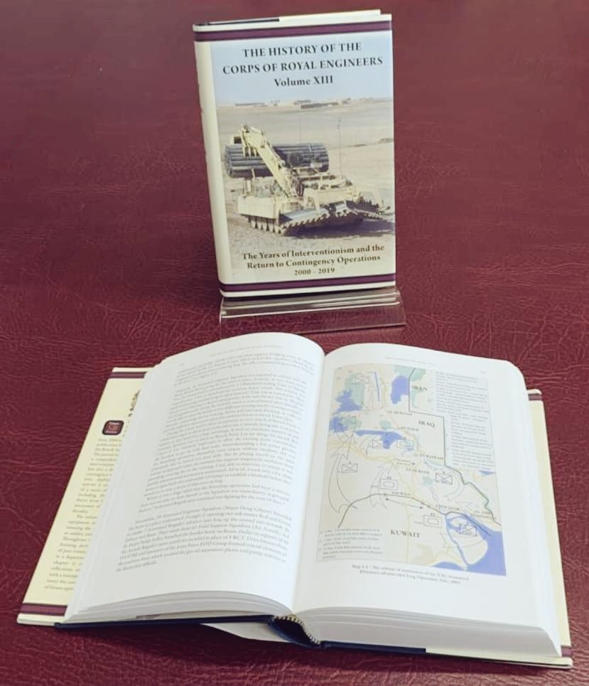 The 17th April will see the launch of the much anticipated Volume XIII of The History of the Corps of Royal Engineers covering the years 2000-2019. The first official history covering this period! The launch will be at the @NAM_London. Follow us for more updates!