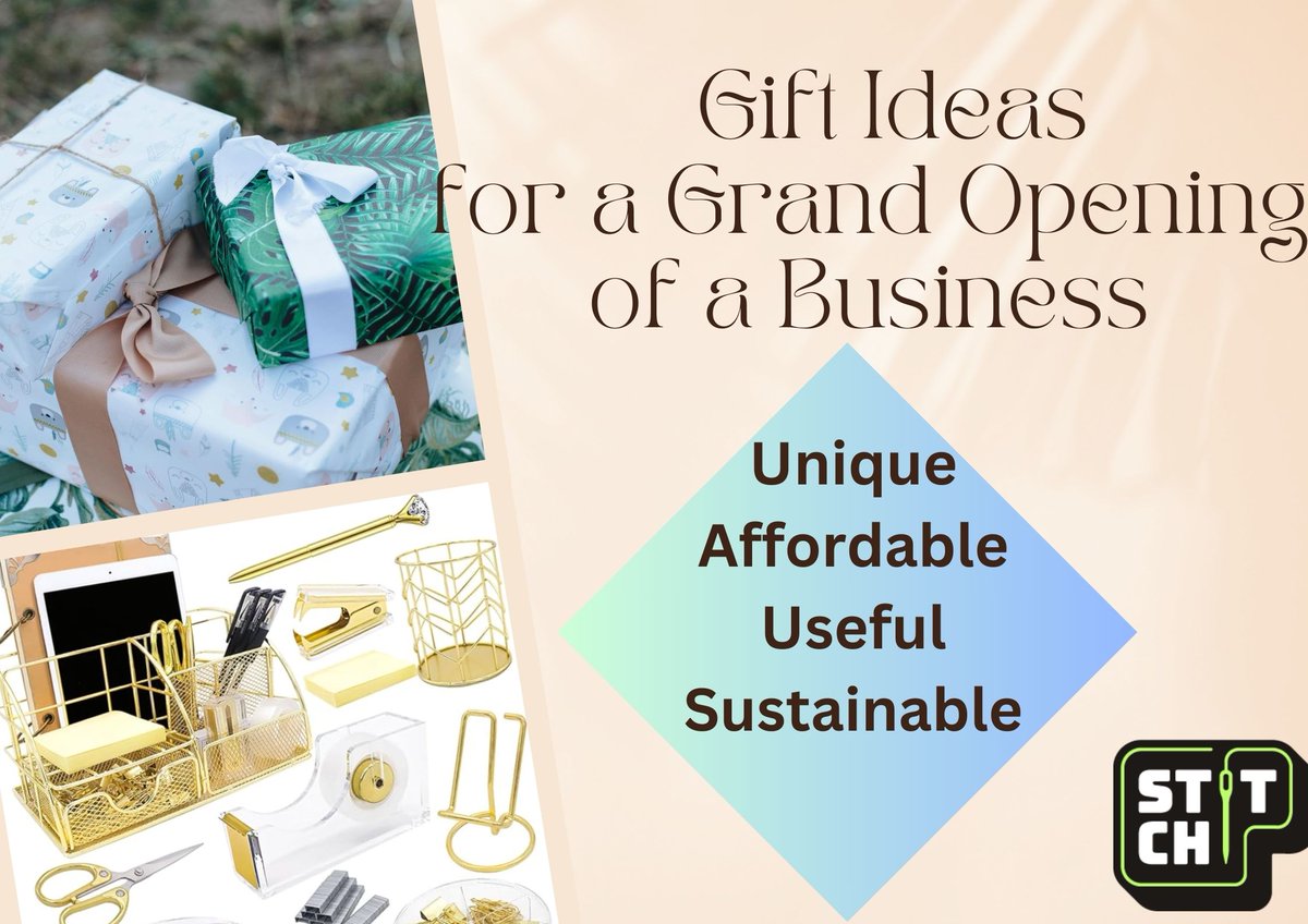 Looking for some thoughtful and impressive gift ideas for a grand opening of a business? Here are some useful gift recommendations for guests and affordable return gift ideas for businesses! Check them out! 
stitchi.co/learn/gifts-fo…
#GrandOpening #BusinessGifts #Giveaway…