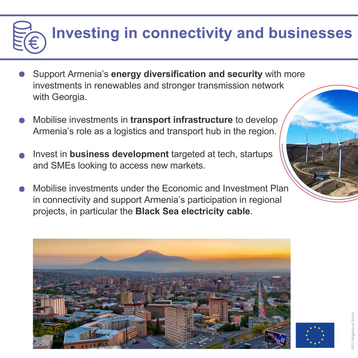 Important 🇪🇺🇦🇲🇺🇸 high-level meeting today in support of #Armenia & its people. We continue strengthening 🇦🇲’s economic development, democracy and resilience. Our new Resilience and Growth Plan, with €270 million in grants, will be at the heart of these efforts ⤵️