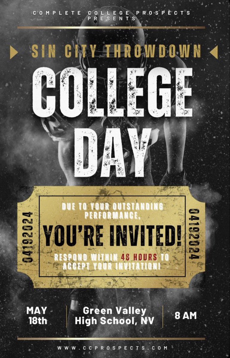 Jamarion Whitson (@jamarionwhitson) on Twitter photo Blessed to say I was invited by <a href="/ccprospects23/">complete college prospects</a> and will be attending the Sin City Throwdown College Day! Blessed to say I was invited by <a href="/ccprospects23/">complete college prospects</a> and will be attending the Sin City Throwdown College Day!
