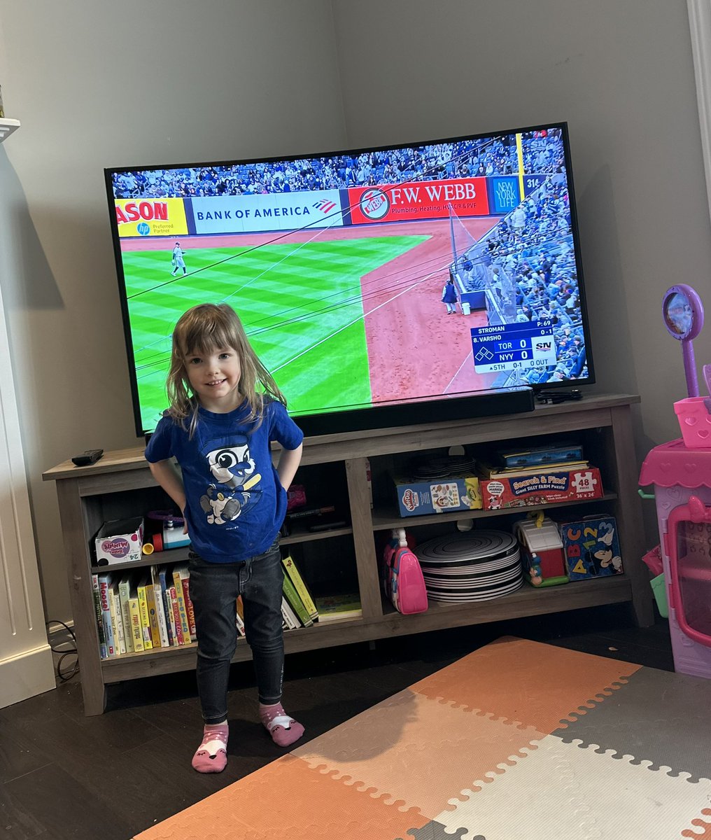 I’m working today so my Mini Me is keeping me posted on today’s @BlueJays game. #BlueJays