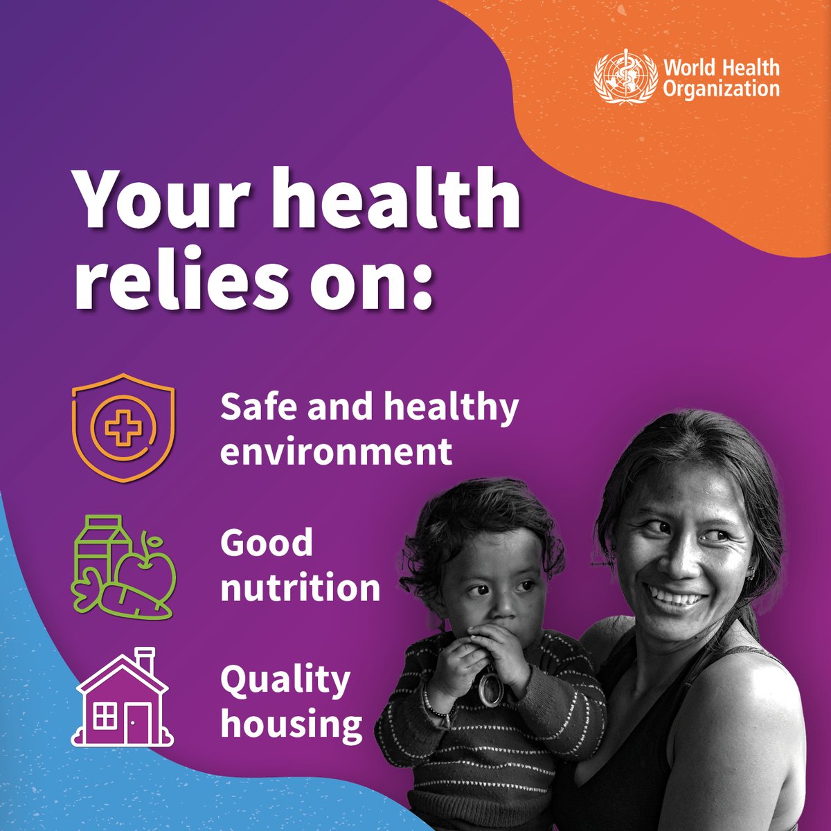 Health is an intrinsic pillar of our human rights! Respecting our right to health means respecting our rights to access safe drinking water, clean air, good nutrition, quality housing, decent working conditions, and freedom from violence and discrimination. #WorldHealthDay2024