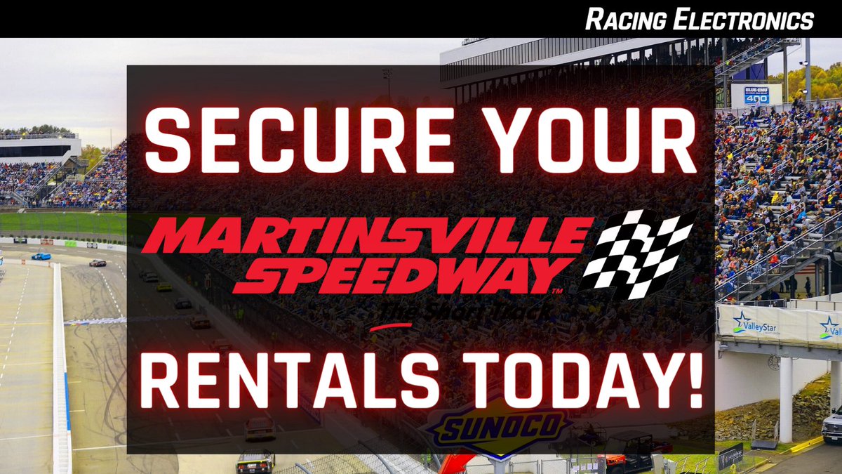 Race weekend is here at @MartinsvilleSwy 🏁 Don't forget to secure your scanner and headphone rentals before heading to the track! 🎧 Rentals must be secured ONLINE. No walk-ups will be available! ⬇️ Rent Here: RacingElectronics.com/rentals #REequipped | @MRNRadio | #NASCAR