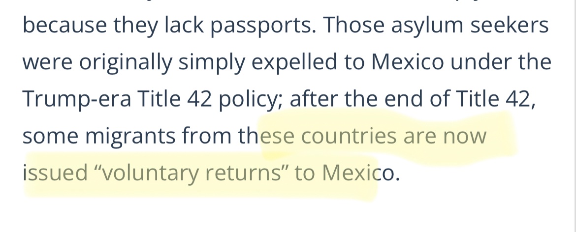 @stompintexan @elonmusk Are the flights refunded, where do any of these documents say there are no benefits, and how is it their sponsors can be asylum seekers as well? And then, the very last line: