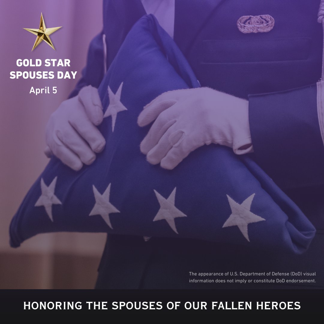 We recognize and honor the spouses of our fallen heroes. #GoldStarSpouses #HonorAndRemember