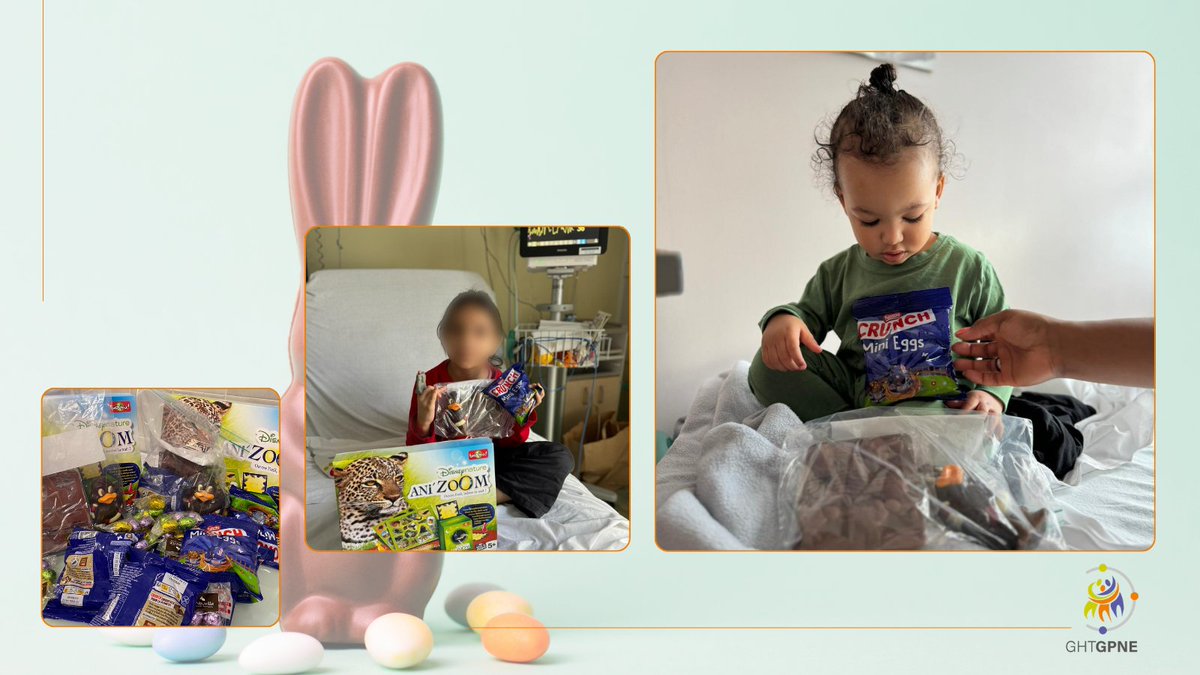 🥚🎈[#PAQUES #GHTGPNE] 📸Retour en images sur Pâques ! #Merci à l'association @TLMCofficiel pour tous les dons de gourmandises chocolatées qui ont donné le sourire aux enfants hospitalisés au sein des services de #pédiatrie sur #Montfermeil #Aulnay #Montreuil !