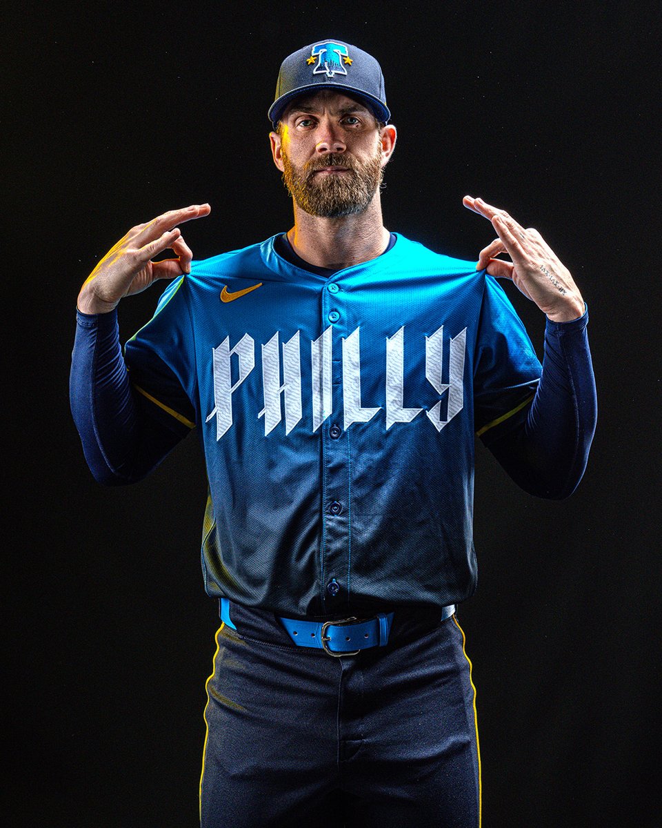 MLB's tweet image. The Phillies' City Connect uniform is HERE 🔔

Unapologetically Philadelphia, this is an ode to the city's past, present and future