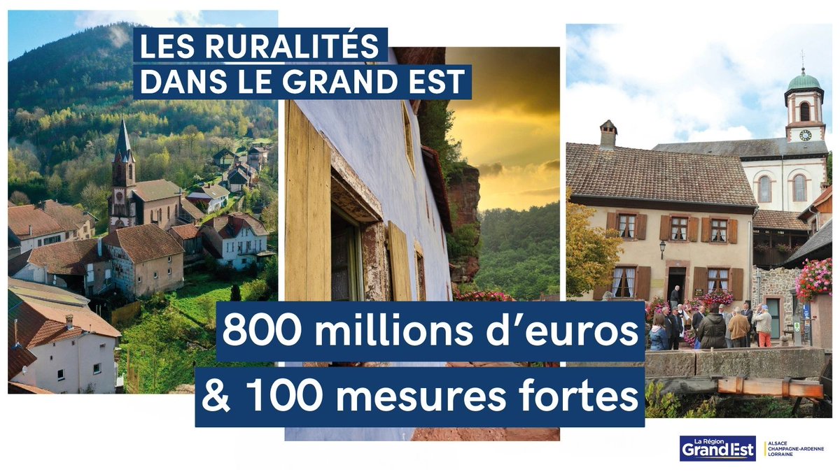 🌟800 millions d'€ & 100 mesures fortes pour répondre aux besoins des 2,2 millions d'habitants qui vivent dans les territoires ruraux du #GrandEst avec le Nouveau Pacte pour les Ruralités ! 💪 👉grandest.fr/actualites/pac…