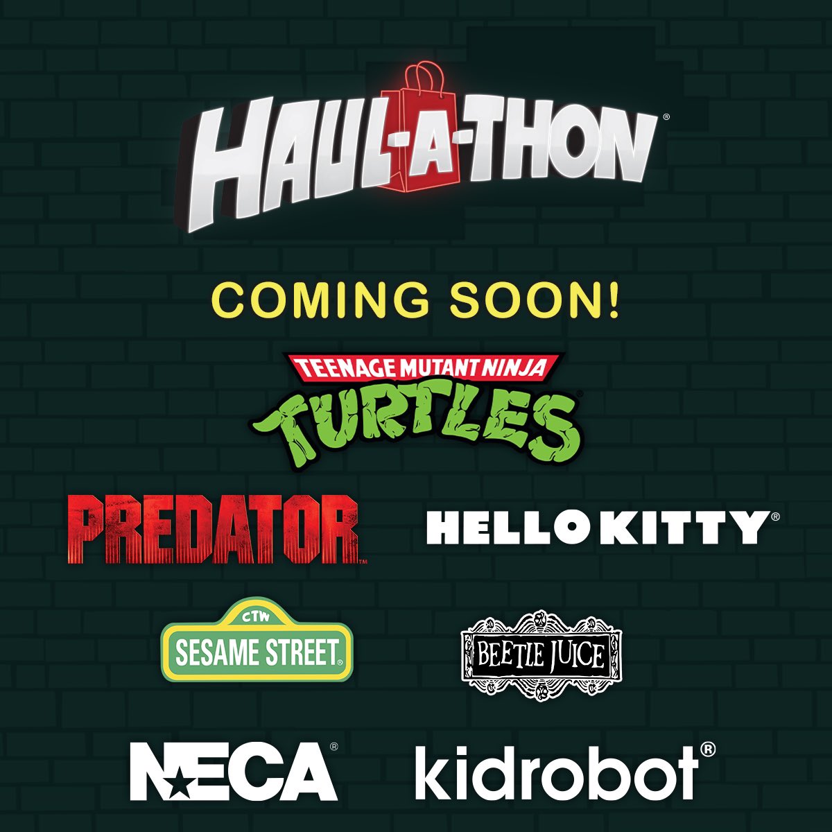 Haulathon is back and coming soon! 
The global collectors’ event from kicks off April 7th in Target stores and April 12th on Target.com within the US, and internationally at Haulathon.com. New products will be available online every Friday at 8:00am CST.