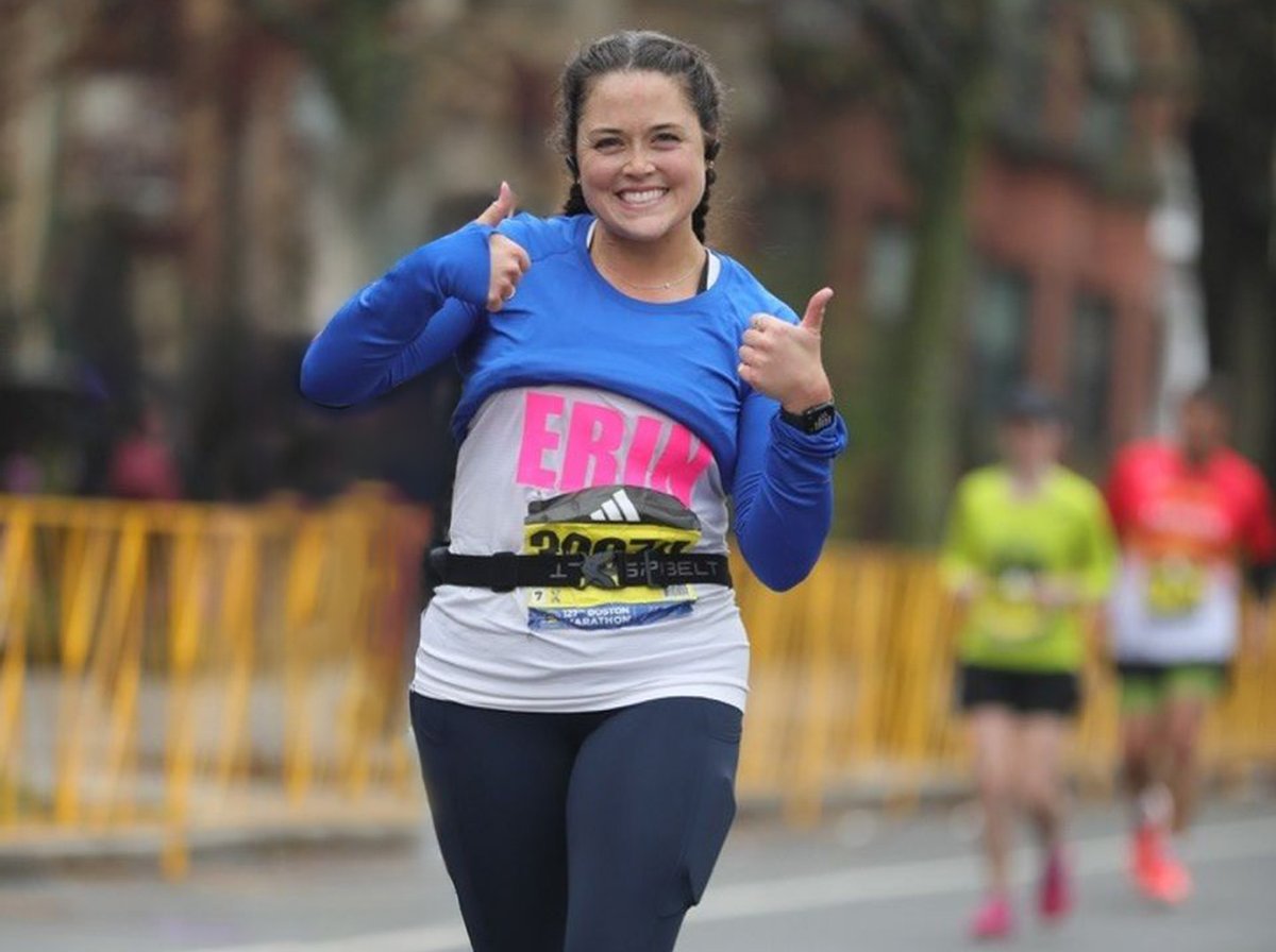 A rare adrenal cancer diagnosis meant multiple surgeries, treatments and 2.5 years of chemotherapy for Erin Morrissey. Today, she trains to run with the MGH Marathon Team in support of @mghfc Pediatric Cancer program. spklr.io/6017o33W