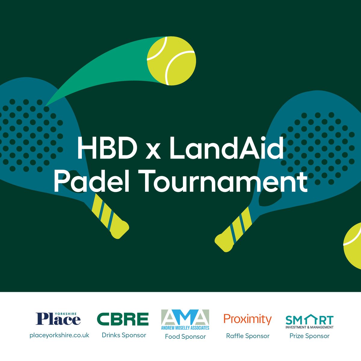Calling all Padel fans! We’ve teamed up with LandAid and invited the property industry to put its padel skills to the test in the name of charity 🏓 Yes, our maiden HBD x LandAid padel tournament will take place on Thursday 5 September at Surge Padel in Leeds.