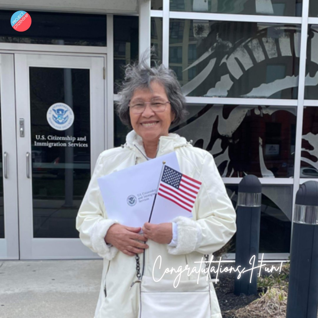 New Citizen Alert ✨️ A massive congratulations to Hun for becoming a U.S. citizen!

#ProjectCitizenship #naturalization #citizenship #ImmigrantsAreEssential