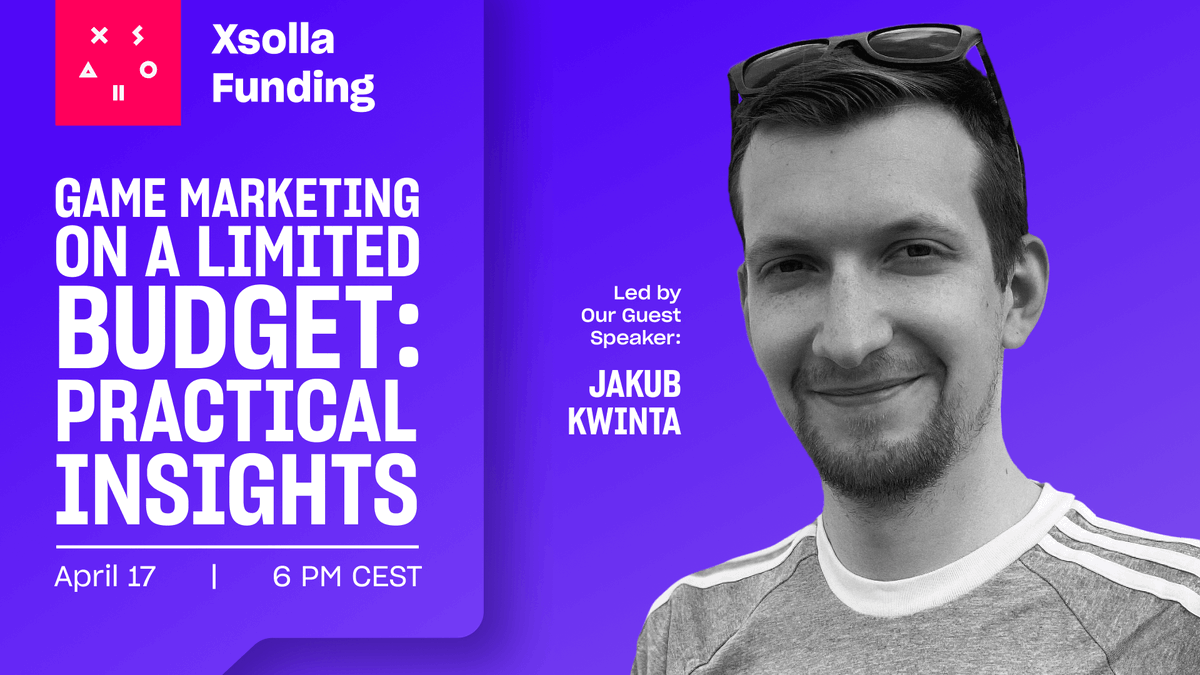 Dive into frugal game #marketing with Jakub Kwinta at the #XsollaFunding speaker session. #gamedev Register now: xsolla.live/eec226