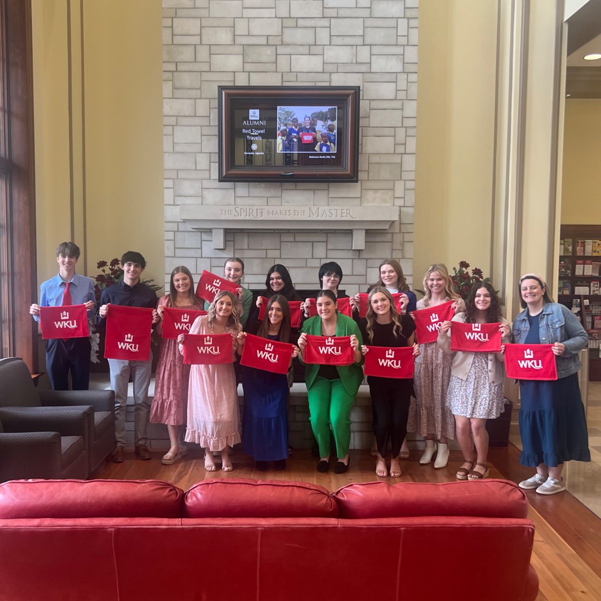 The Division of Philanthropy & Alumni Engagement welcomed the Edmonson County Youth Leadership group to campus. Excited to share the #WKU Spirit with these future Hilltoppers!