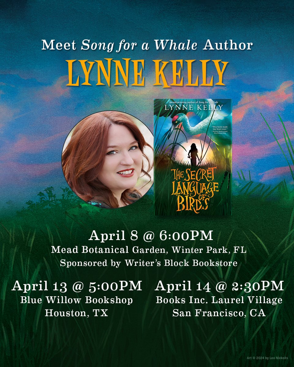 We have a special invitation, just for you! 💌 Join author @LynneKelly on tour to celebrate her new middle grade book, THE SECRET LANGUAGE OF BIRDS, a story full of secret plans, summer camp shenanigans, and of course, birds 🐣 Tap here to learn more: bit.ly/Kelly-Events