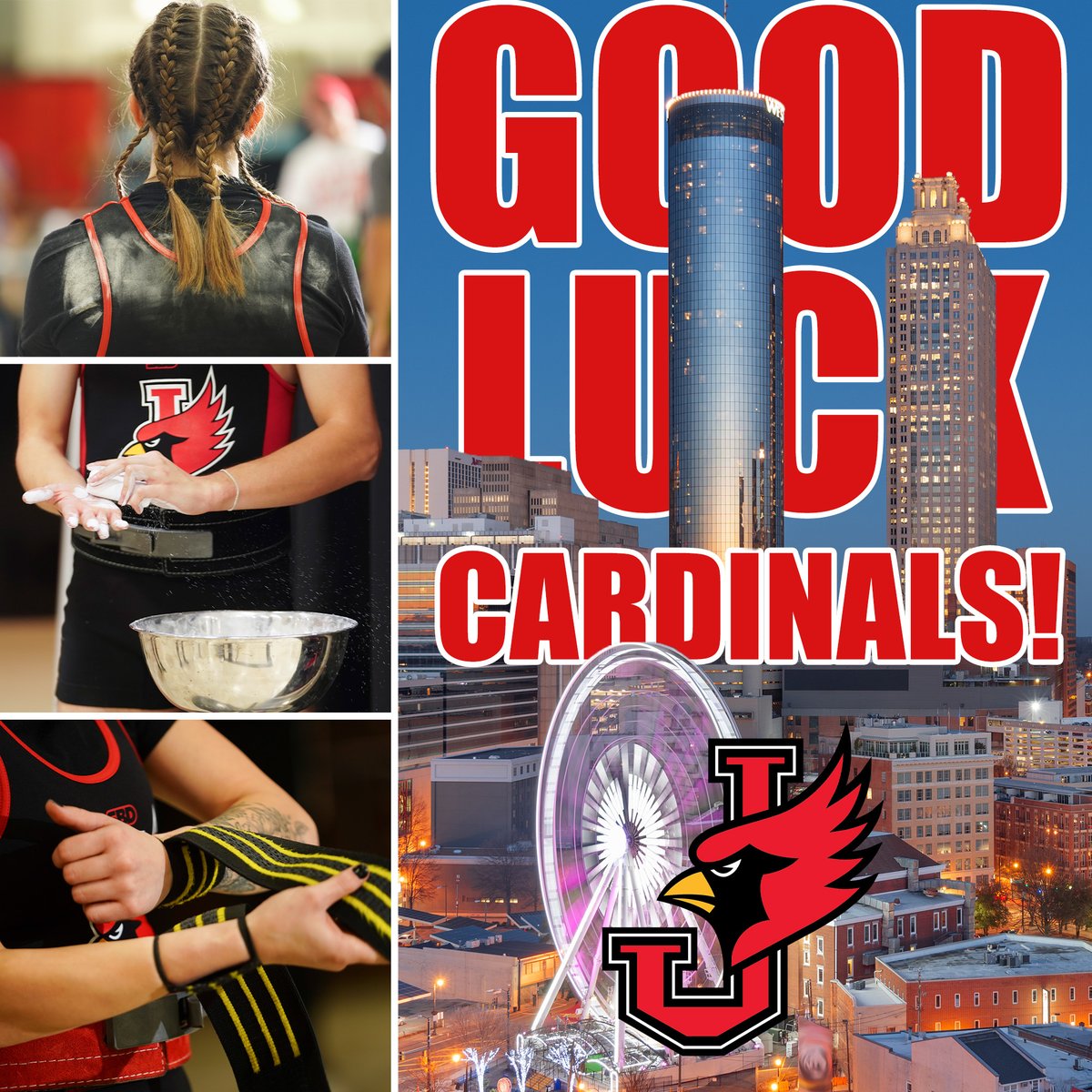 A program record 16 @JewellPWLFT athletes will travel to Atlanta for next week's USA Powerlifting Collegiate National Championships! Good luck, Cardinals!