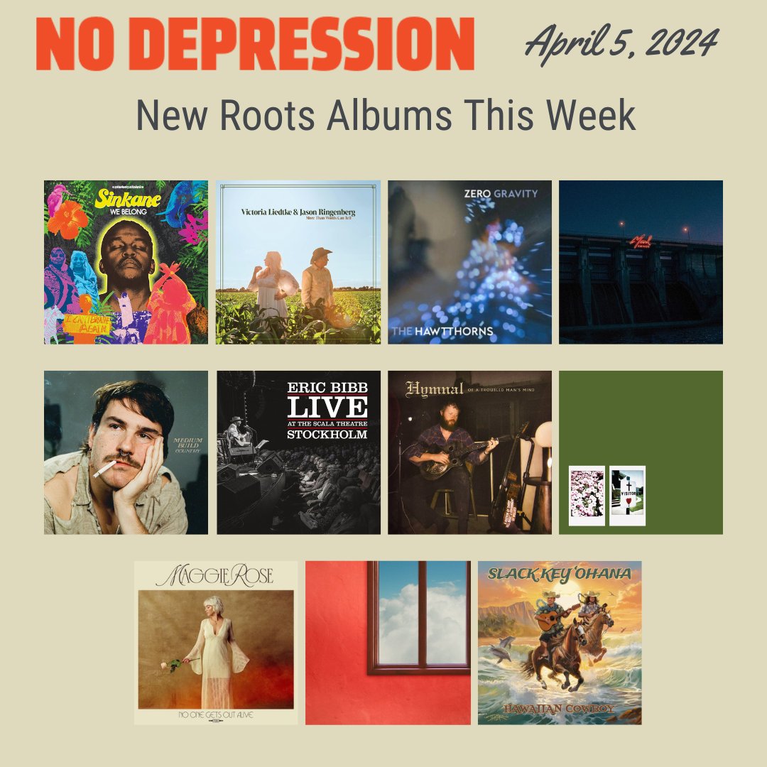 #newmusicfriday ⚡️ Featuring @theblackkeys, @TheHawtThorns, @Khruangbin, @KPmusik, @IAmMaggieRose, @realmarcusking, @Old97s, + many more! Scroll to the bottom of our homepage for a list of artists and album titles! nodepression.com