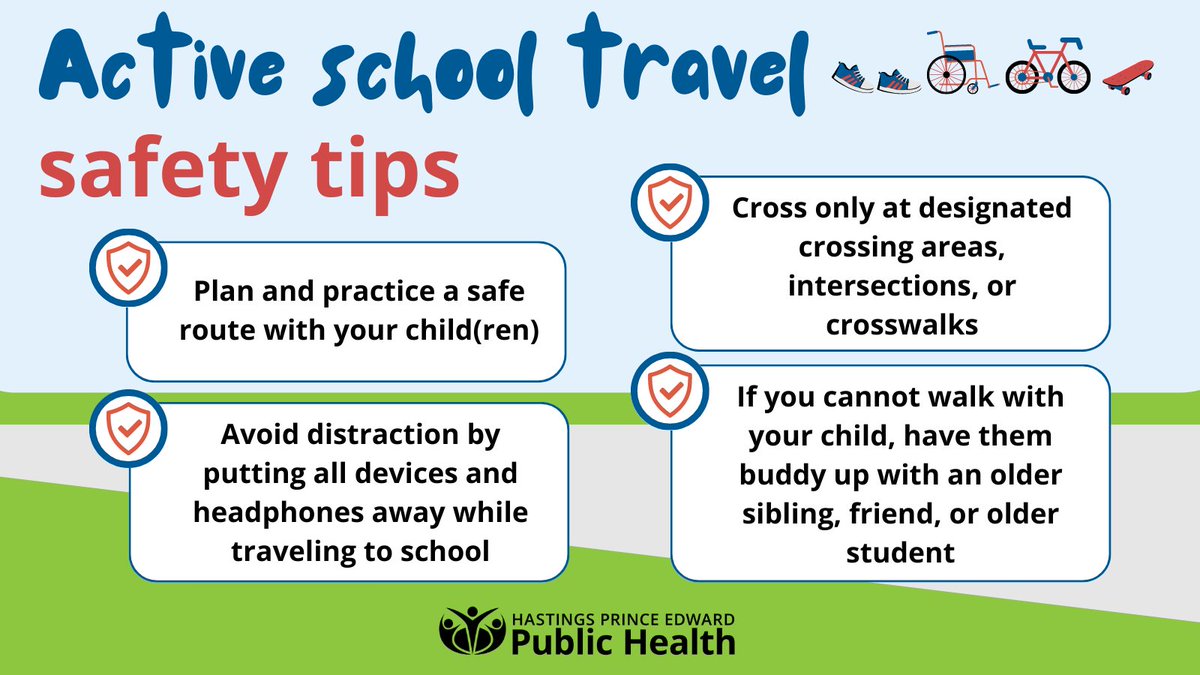 New to #activeschooltravel? Here are some safety tips to get you started: