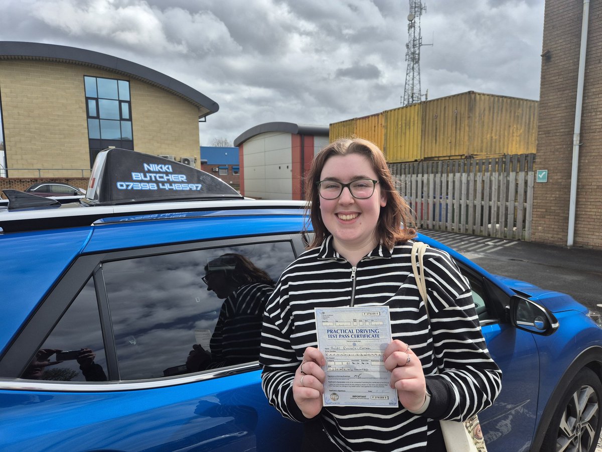 Whooo hooo - It's a FANTASTIC FRIDAY for Heidi
Passing her Driving Test FIRST time today with 4 d/f
#LearnRightwithDriveWright 
#NKK  #Automatic #Manual #Drivinglessons  #FemaleInstructor #NikkisSquad #SquadGoals  #Lowestoft #Thisgirlcan #Thisgirldid #SidTheStonic #NevTheNiro