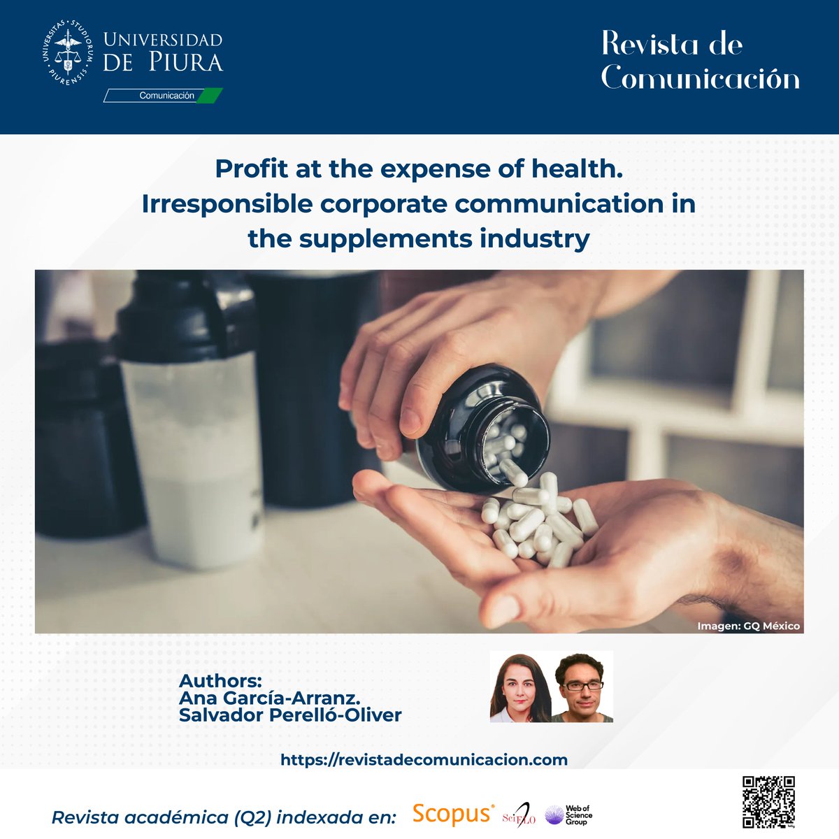 📘Paper from Vol.23, N°1(2024) 🔎The consumption of dietary supplements is growing worldwide. Do consumers have sufficient and accurate information about its components, and empirical evidence? 🔗goo.su/vKkRHU6 #supplementsindustry #corporatecommunication #Fcom #Udep