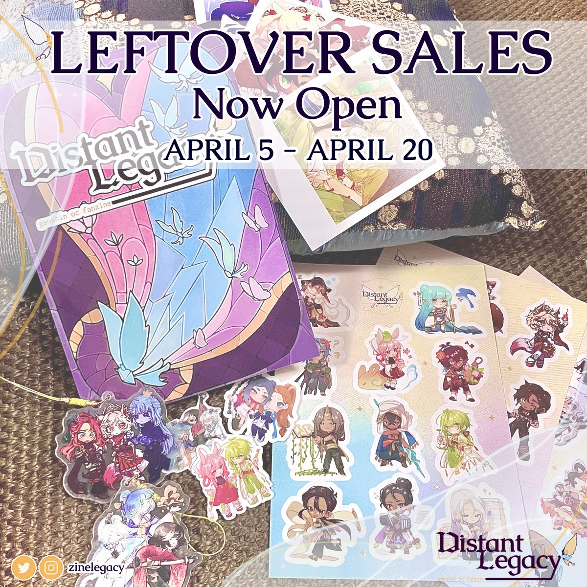 ZineLegacy's tweet photo. ✨LEFTOVER SALE OPEN✨

This is your last chance to grab some of the merch we have left over Travelers! 💫

STORE: https://t.co/6WhCM6n9Hh
DEADLINE: 20th April https://t.co/SZL1Hvv8A1