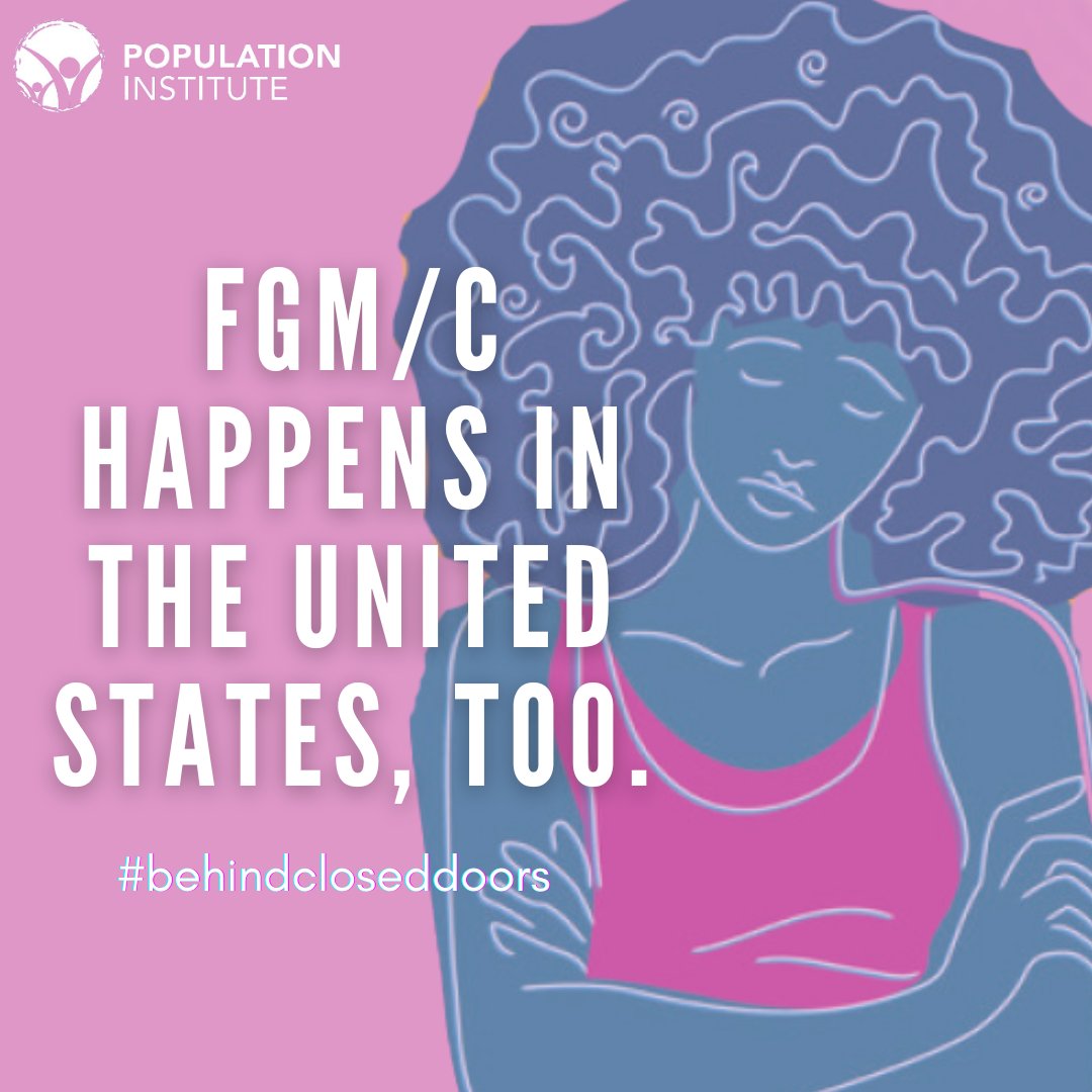 More than 500,000 women and girls are estimated to have undergone or are at risk of undergoing FGM/C in the United States. Female genital mutilation is not a “foreign” issue.  Read more in @PopInstitute’s latest report #behindcloseddoors: bit.ly/3U0kTNE