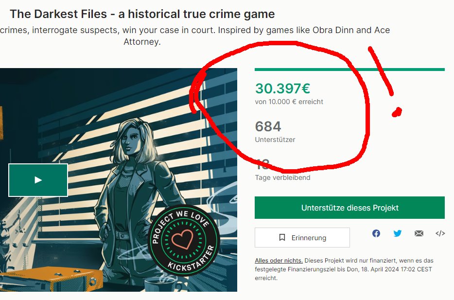 What a surprise! Or as we should rather say: Quelle surprise ! 🇫🇷 You cracked the 30k on Kickstarter and because you did, we can confirm already that there will be a French (text) version of The Darkest Files! C'est merveilleux ! 🙏🧡 We'll reveal the next language at 35 000€!🕵️‍♂️