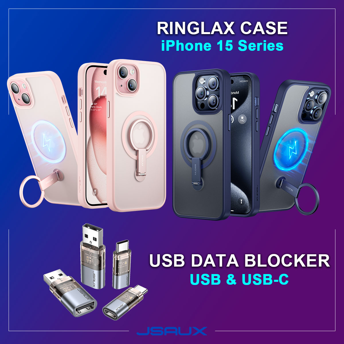 Need inspiration to take some advantage of the Easter Sales? 💸 10% off if you buy 2 items - perfect match edition 💜 go.jsaux.com/3nVZhEx #SteamDeck #LegionGo #ROGAlly #iPhone15