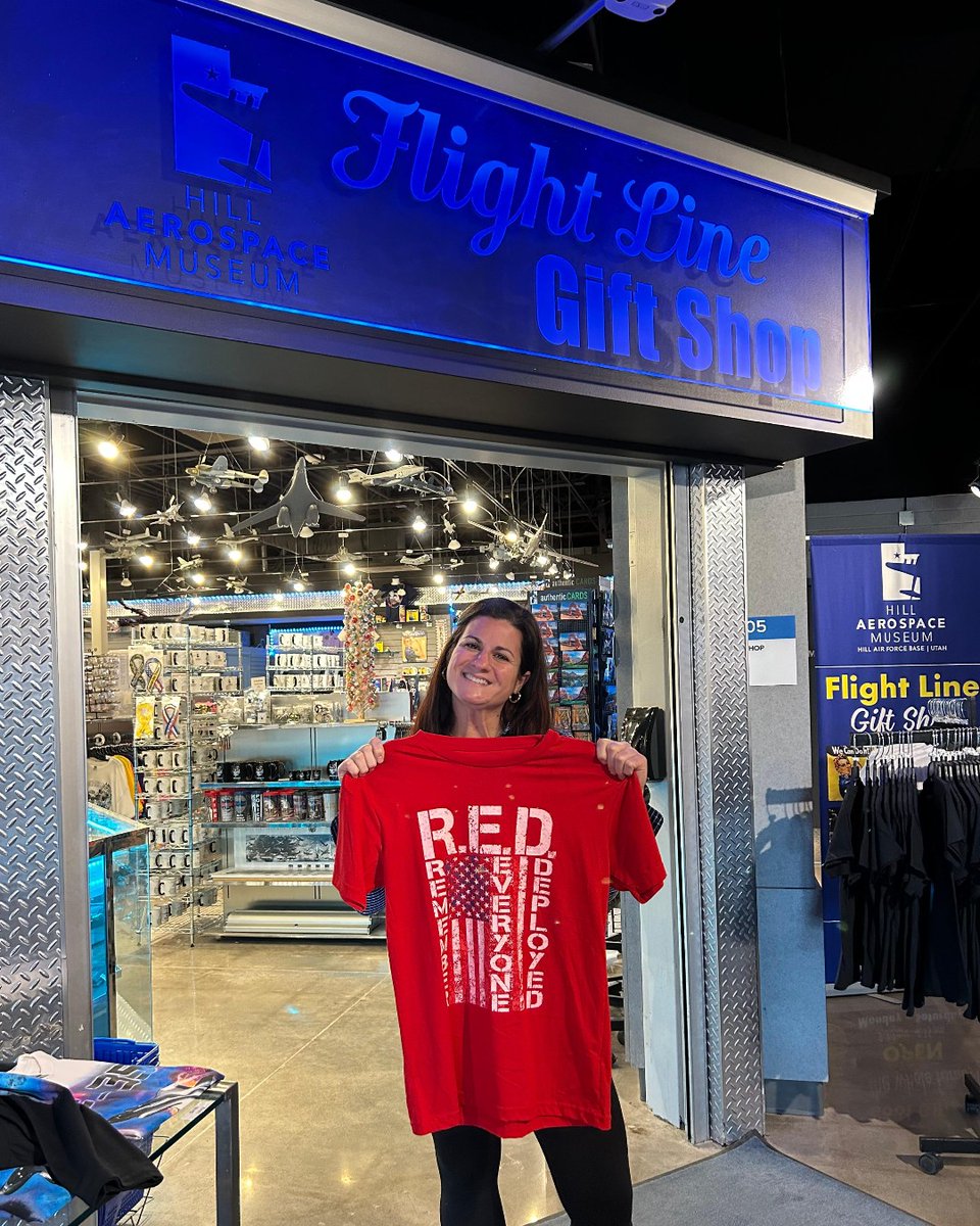 On Fridays we wear RED❤️

Remember Everyone Deployed or RED Fridays are a way to show support and solidarity to our deployed service members and veterans. 
Visit the Flight Line Gift Shop to get your RED shirt! 

#hillaerospacemuseum #usaf #freeadmission #hillafb #giftshop