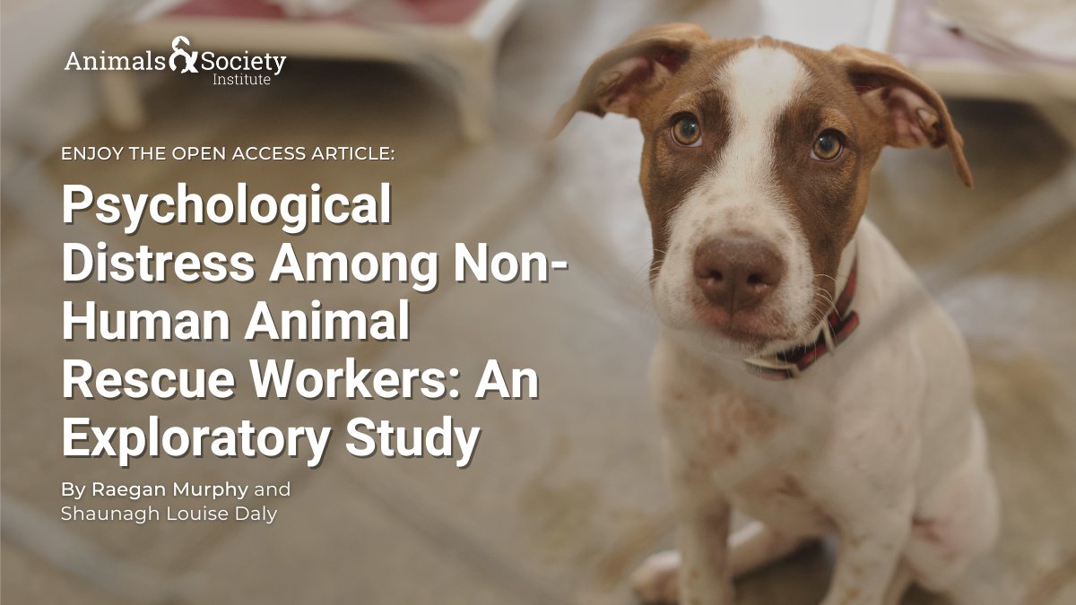 'Stories of nonhuman animal abuse and neglect are common across worldwide media today... Many take on such work with the hope of saving lives, but often instead find themselves filled with anguish and guilt.' Read more: bit.ly/3vLQyco
