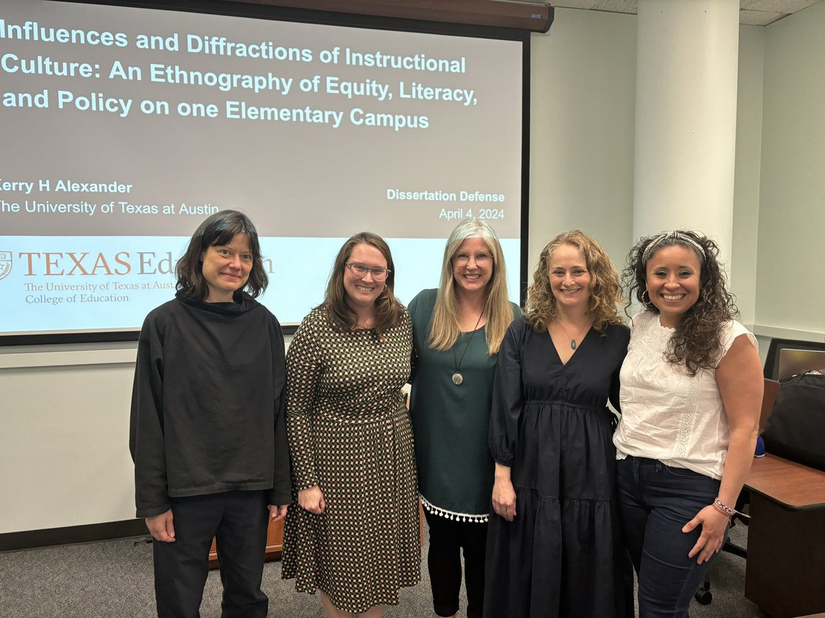 Successfully defended my dissertation yesterday! So grateful to my @utexascoe community & committee members for their support. #literacy #ethnography #PHinisheD 🤘🏻🧡🙏