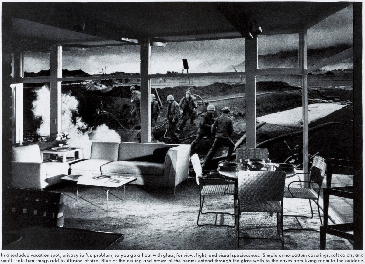 VACATION GETAWAY by #MarthaRosler, from the series House Beautiful: Bringing the War Home (1967-72).