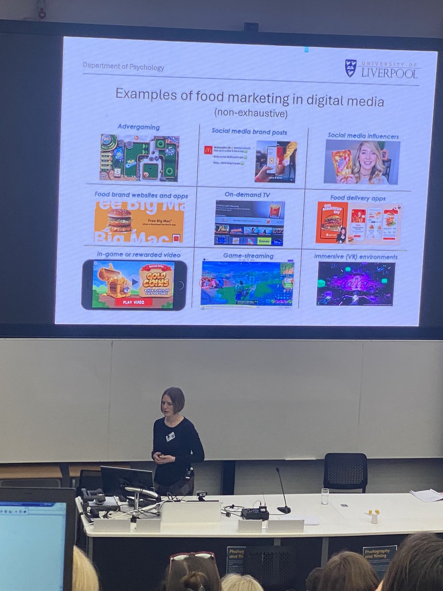 ProfFarrow's tweet image. Brilliant keynote @EmmaBoyland about the growth in digital media food advertising to children- scary stuff and lots of challenges ahead. A wonderful talk to end #BFDG2024