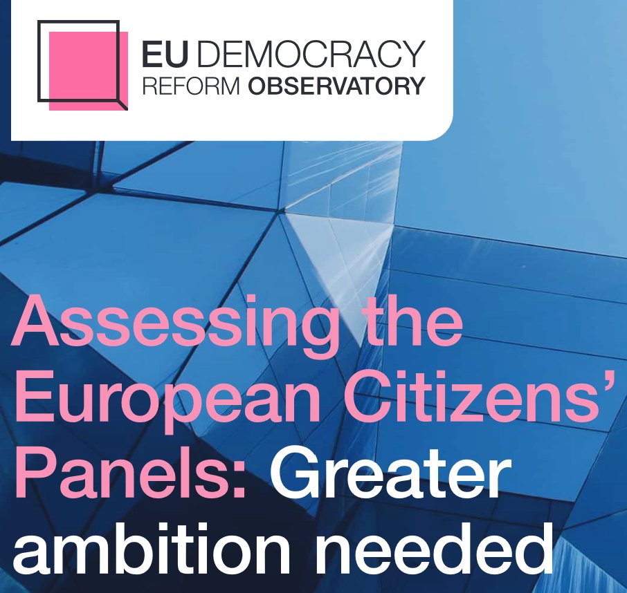 When organizing the new #ECP, the @EU_Commission should take into account past experiences. Our report 'Assessing #EuropeanCitizensPanels' highlight lessons learned from past panels & shows a path forward to harvest their potential.

📄 Access report: bit.ly/49um2l8